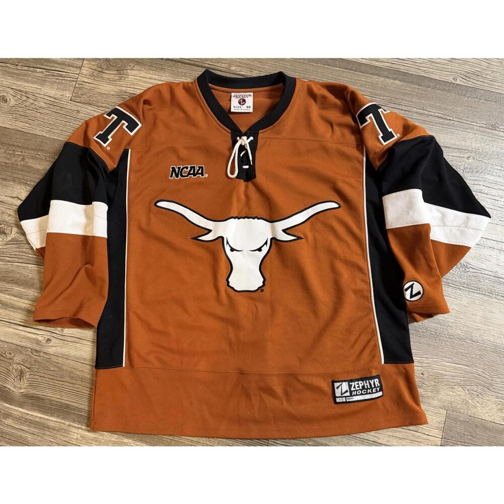 Vintage Zephyr Texas Longhorns Hockey Jersey NCAA